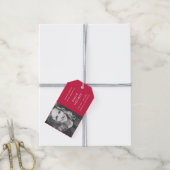 Memorial Seed Packet | Modern roze begrafenisonder Cadeaulabel (Met Touw)