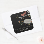 Memorial Seeds Kardinaal Herfst Vierkante Sticker (Envelop)