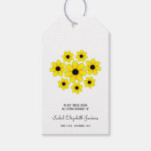Memorial Seeds Yellow Daisy Funeral Keepomwille Cadeaulabel (Voorkant)