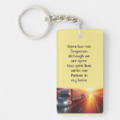  Memorial Semi-Truck  Tractor-trailer  Sleutelhanger (Voorkant)