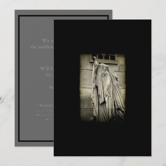 Memorial Service Aankondiging (Voorkant / Achterkant)