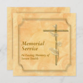 Memorial Service: aankondiging kruiper (Voorkant / Achterkant)