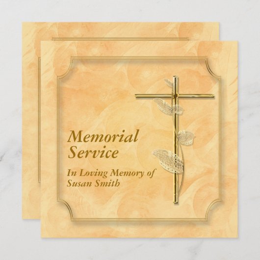 Memorial Service: aankondiging kruiper (Voorkant / Achterkant)