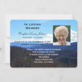 Memorial Service aankondiging uitnodiging foto (Voorkant)