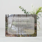 Memorial Service Aankondiging Uitnodigingsbos (Staand voorkant)