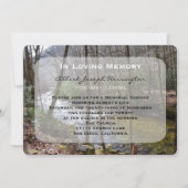 Memorial Service Aankondiging Uitnodigingsbos (Voorkant)