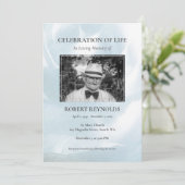 Memorial Service Announement Kaart (Staand voorkant)