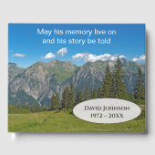 Memorial Service Austrian Alps In Summer Gastenboek (Voorkant)