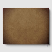 Memorial Service Baseball In Glove Gastenboek (Achterkant)