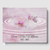 Memorial Service Butterfly on Pink Orchid Gastenboek (Voorkant)