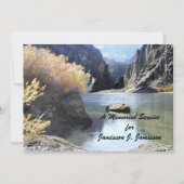 Memorial Service Celebration Life Tranquil River Kaart (Voorkant)