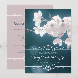 Memorial Service Cherry Blossom Sakura Flowers Kaart
