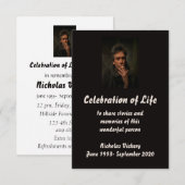 Memorial Service Custom Person Motorcycle Biker Kaart (Voorkant / Achterkant)