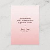 Memorial Service Design for Dear Ones Funeral Visitekaartje (Achterkant)
