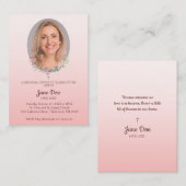 Memorial Service Design for Dear Ones Funeral Visitekaartje (Voorkant / Achterkant)