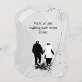 Memorial Service die elkaars thuiscitaat afspeelt Kaart (Voorkant / Achterkant)