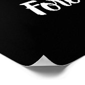 Memorial Service elegant floral border and foto Poster (Hoek)