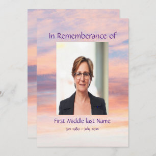 Memorial Service Evening Sunset Sunset Sunset Kaart