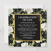 Memorial Service | Foto van Elegant Funeral Kaart (Voorkant)