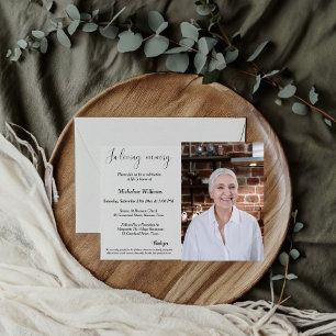 Memorial service, Funeral celebration of life Kaart