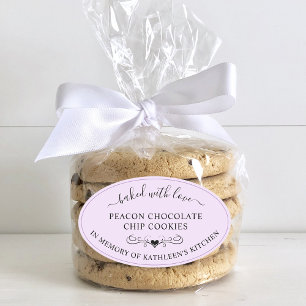 Memorial Service Geheugen van gebakken met liefde  Ovale Sticker