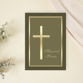 Memorial Service Gold Cross uitnodiging