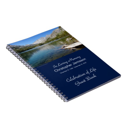 Memorial Service Guest Book, Lake Reflection Notitieboek (Rechterzijde)