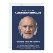 Memorial Service hart ovaal foto blauw wit