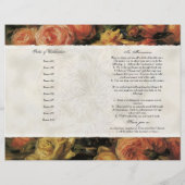 Memorial Service impressionist koraal geel rose 2 (Achterkant)