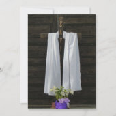 Memorial Service Invitation, Draped Cross Kaart (Voorkant)