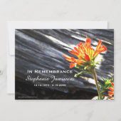 Memorial Service Invitation, Indiaas Paintborstel Kaart (Voorkant)