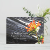 Memorial Service Invitation, Indiaas Paintborstel Kaart (Staand voorkant)