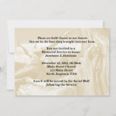 Memorial Service Invitation Mountain, Tree Custom Kaart (Achterkant)