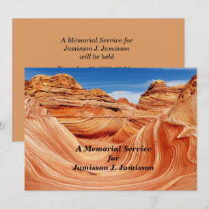 Memorial Service Invitation Photografen Paradise Kaart