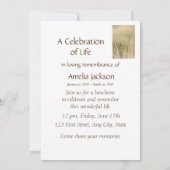 Memorial Service Invite Sparrow Bird Watcher Kaart (Achterkant)