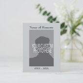 Memorial Service Keepomwille Kaart met foto (Staand voorkant)