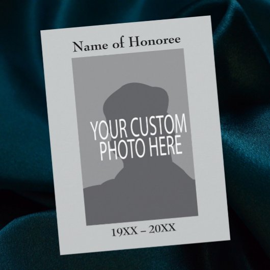 Memorial Service Keepomwille Kaart met foto