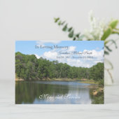 Memorial Service Lake Aankondiging (Staand voorkant)