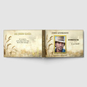 Memorial Service Landfoto Echte Folie Gastenboek (Volledig)