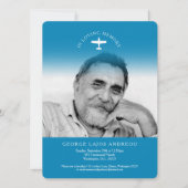 Memorial service luchtvaart uitvaart uitnodigingen (Voorkant)