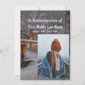 Memorial Service Nodig Bridge Forest Natuur Trees  Kaart (Voorkant)