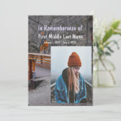 Memorial Service Nodig Bridge Forest Natuur Trees  Kaart (Staand voorkant)