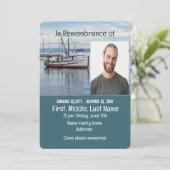 Memorial Service Nodig commerciële visser uit Kaart (Staand voorkant)