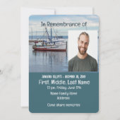 Memorial Service Nodig commerciële visser uit Kaart (Voorkant)