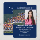 Memorial Service Nodig Dragon Boat Rower uit Kaart (Voorkant / Achterkant)