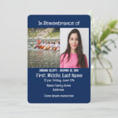 Memorial Service Nodig Dragon Boat Rower uit Kaart (Staand voorkant)