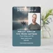 Memorial Service Nodig Lake Boating uit Kaart (Staand voorkant)