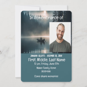 Memorial Service Nodig Lake Boating uit Kaart