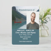 Memorial Service Nodig Lake Red Canoe uit Kaart (Staand voorkant)