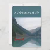 Memorial Service Nodig Lake Red Canoe uit Kaart (Achterkant)